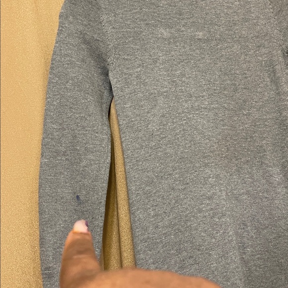 The Children's Place Gray Dress w/Embroidered Accent Patches REFER TO STAIN PICS - Picture 9 of 11